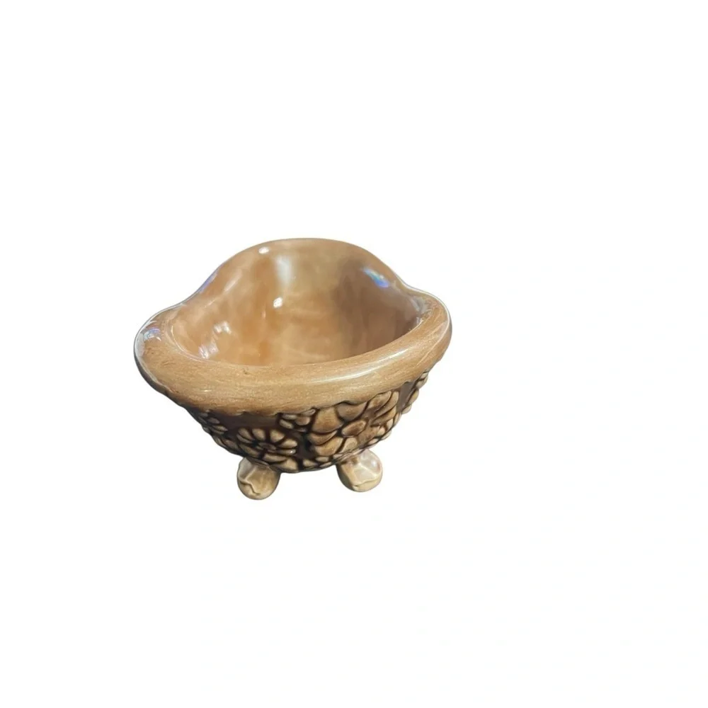 Vintage Arnel 1975 Bathtub Soap Dish Brown, Flowers Design Groovy Retro